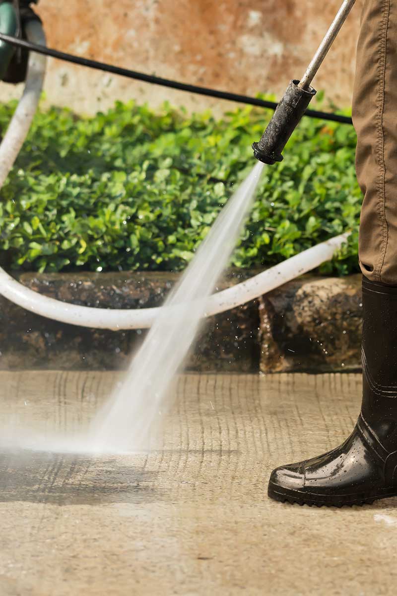 Power washing the outdoors for commercial companies